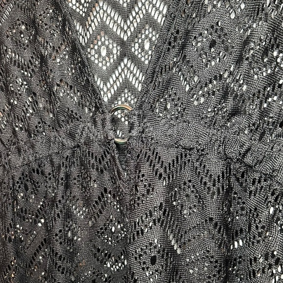 Catalina Swim Laser Cut Cover- Up- Black/ Size Medium (8-10) - Picture 3 of 4